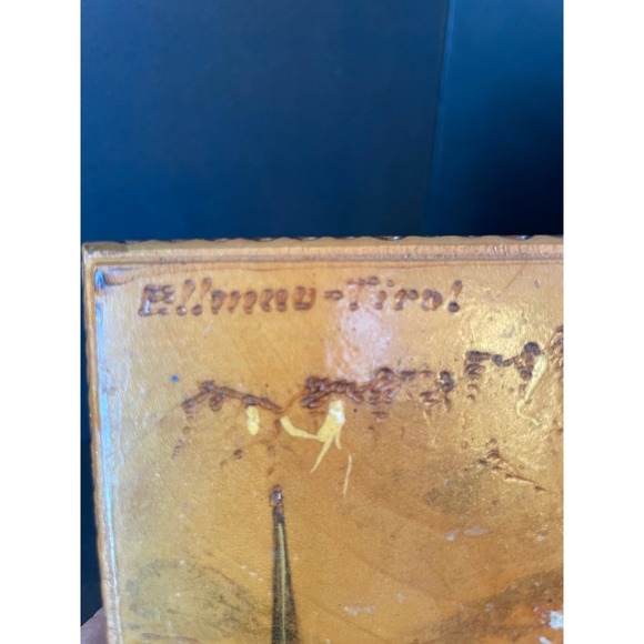 Vintage Ellmau Tirol Hand Painted Wooden Book Box Alpine Church Scene Austria - Picture 12 of 12